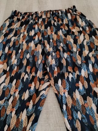 Conjunto Blusa Lino/Viscosa y Pantalón Estampado