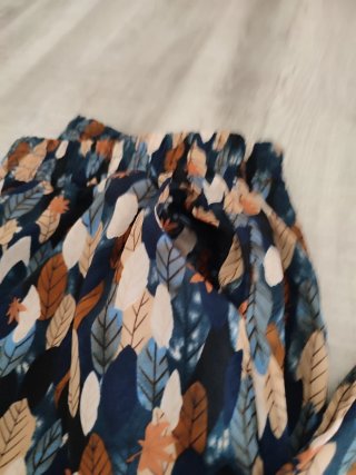 Conjunto Blusa Lino/Viscosa y Pantalón Estampado