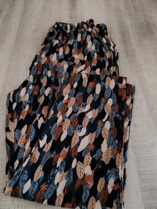 Conjunto Blusa Lino/Viscosa y Pantalón Estampado