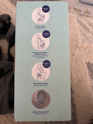 Mochila Portabebés Jane Gris ( ergonómica)