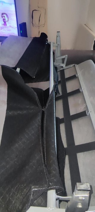 Sofá Cama Gris Tela