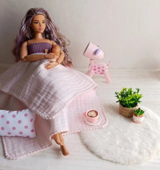 Barbie miniaturas diorama rincón de lactancia 1/6