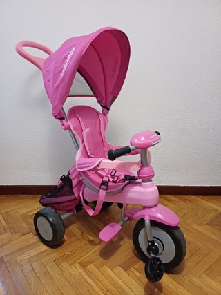 Triciclo Paseador Juguettos Niña Rosa