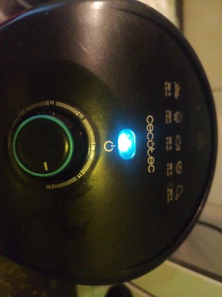 Freidora de aire negra