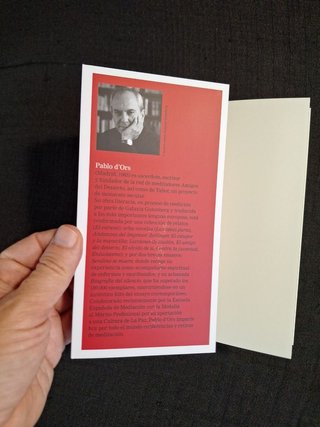 Pablo D'Ors. Biografía del silencio