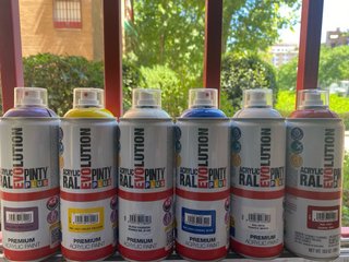 Botes de pintura spray Evolution Pinty Plus