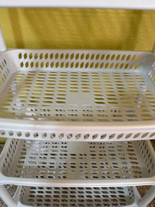 Estantería de plástico blanca 4 niveles