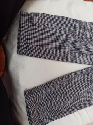 Pantalones Salsa a cuadros con cinturón Talla XS