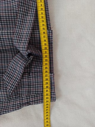 Pantalones Salsa a cuadros con cinturón Talla XS