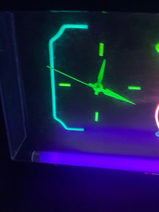 OROLOGIO VINTAGE NEON GEMINI NUON MARTINI CLOCK