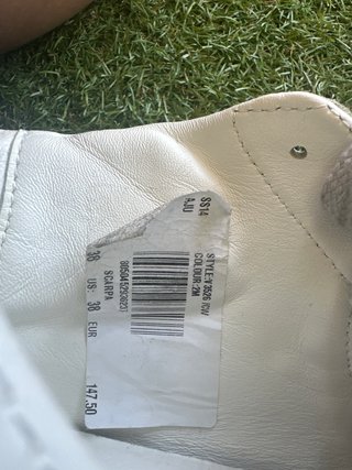 Botas Armani Junior Piel Beige y Plateadas