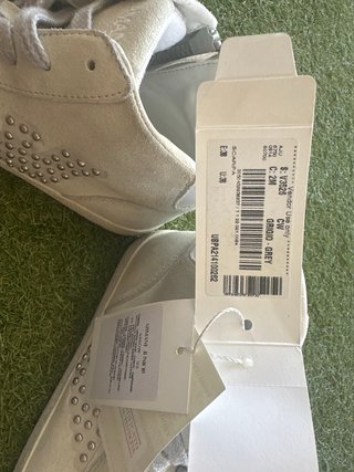 Botas Armani Junior Piel Beige y Plateadas