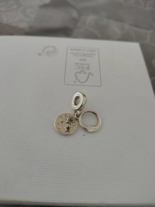 Charm Pandora Luna y Estrellas con brillantitos