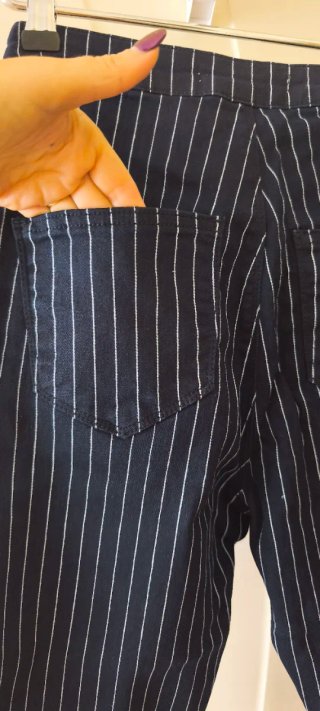 Pantalones vaqueros con rayas diplomáticas elástic