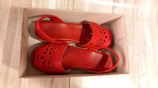 Zapato mallorquina mujer rojo