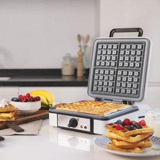 Cecotec Gofrera Eléctrica Fun Gofrestone 4Inox.