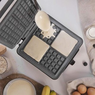Cecotec Gofrera Eléctrica Fun Gofrestone 4Inox.