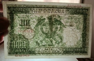 1000 Pesetas 1957 Banco de España