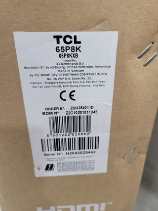 TV TCL 65 QLED Google TV Nueva