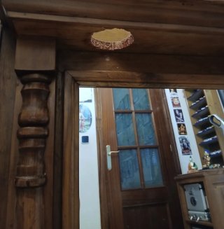 Espejo de Madera con Marco Tallado