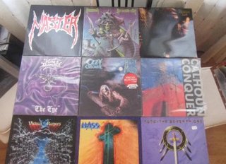 Lote se discos de vinilo heavy rock perfecto estad