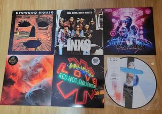 Lote se discos de vinilo heavy rock perfecto estad