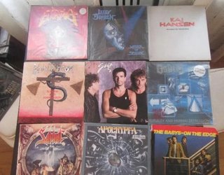 Lote se discos de vinilo heavy rock perfecto estad
