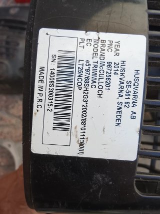 Repuestos motosierra/desbrozadora