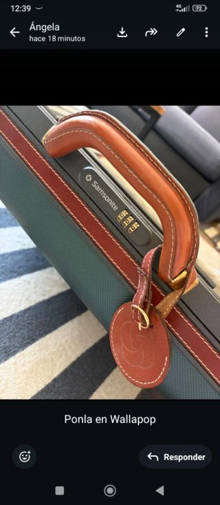 Maleta Vintage Samsonite Rígida con Ruedas