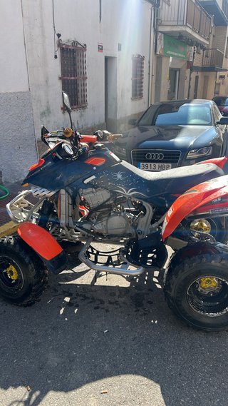 Bombardier DS 650 Quad Naranja y Negro
