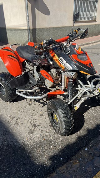 Bombardier DS 650 Quad Naranja y Negro