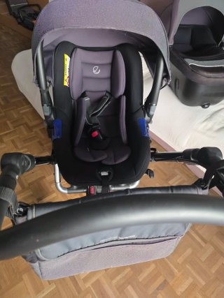 Cuna y carrito de bebé