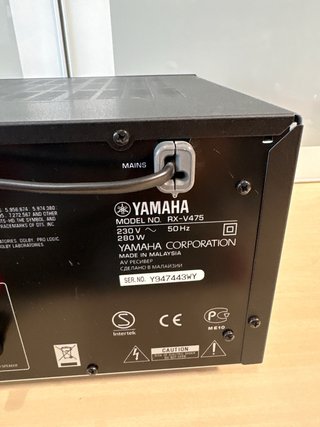 Amplificador Yamaha RX-V475 Negro