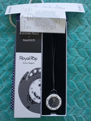 swatch Audemars Piguet  Pop ショッパー Reloj Audemars Piguet x Swatch Royal Pop negro de segunda mano por