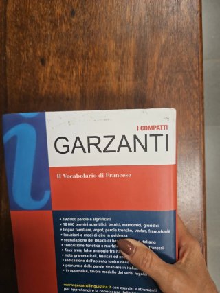 Il vocabolario di francese