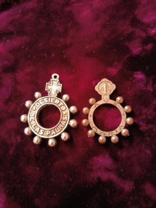 4 Antiguos anillos rosario dedo