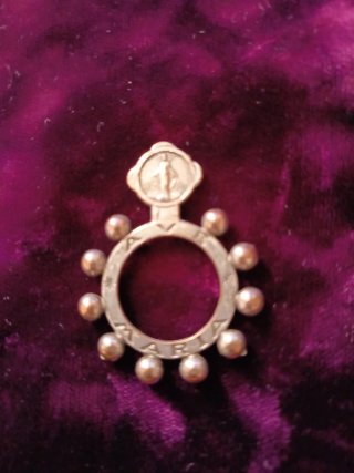 4 Antiguos anillos rosario dedo