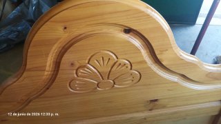Vendo 2 Cabeceros para cama de madera 1.10 de pino