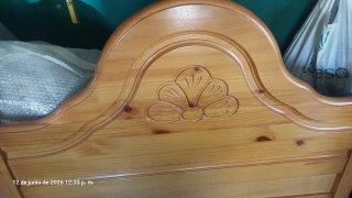 Vendo 2 Cabeceros para cama de madera 1.10 de pino