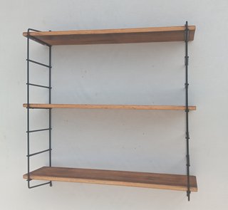 Estantería Mid Century Vintage Metal Madera