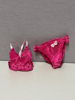 Conjunto lencería rosa Barbie Curvy