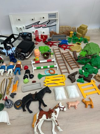 Lote de piezas y muñecos playmobil