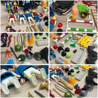 Lote de piezas y muñecos playmobil