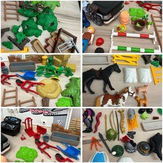 Lote de piezas y muñecos playmobil
