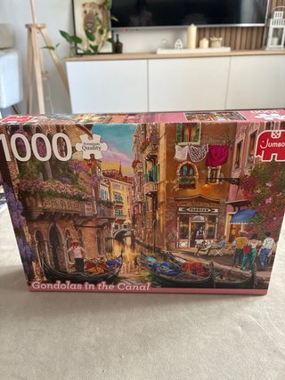 Puzzle 1000 piezas Góndolas en el Canal