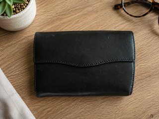 Cartera Piel LB Vintage Marrón Negro