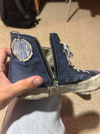 Golden Goose Francy Azul y Plateado