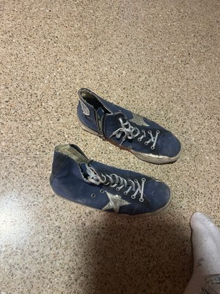 Golden Goose Francy Azul y Plateado