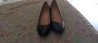 Zapatos de tacón charol negro usado tres veces