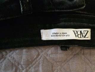 Pantalones cortos vaqueros Zara hombre negros